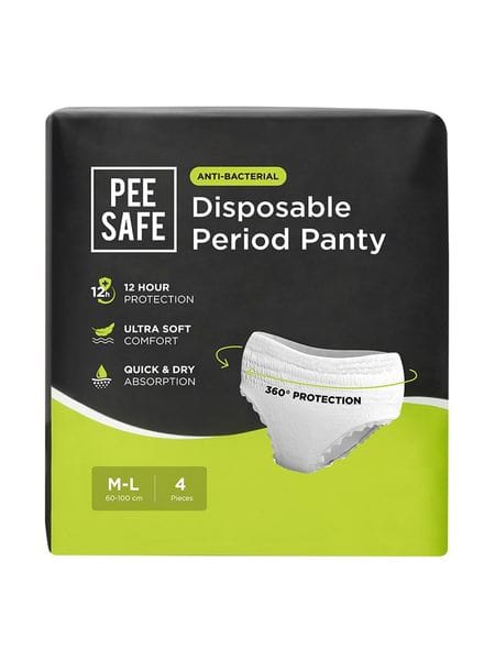 Buy Pee Safe Disposable Period Panty (M-L)  4N on EMI