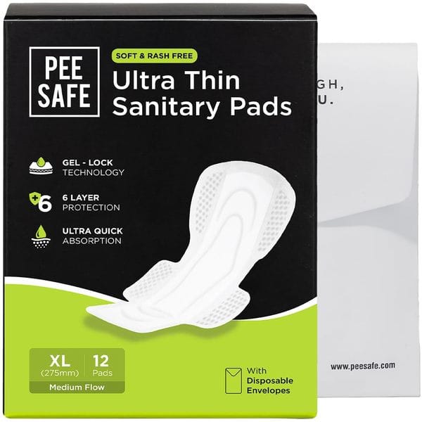 Buy Pee Safe Ultra Thin Sanitary Pads - XL (12 Pads) on EMI