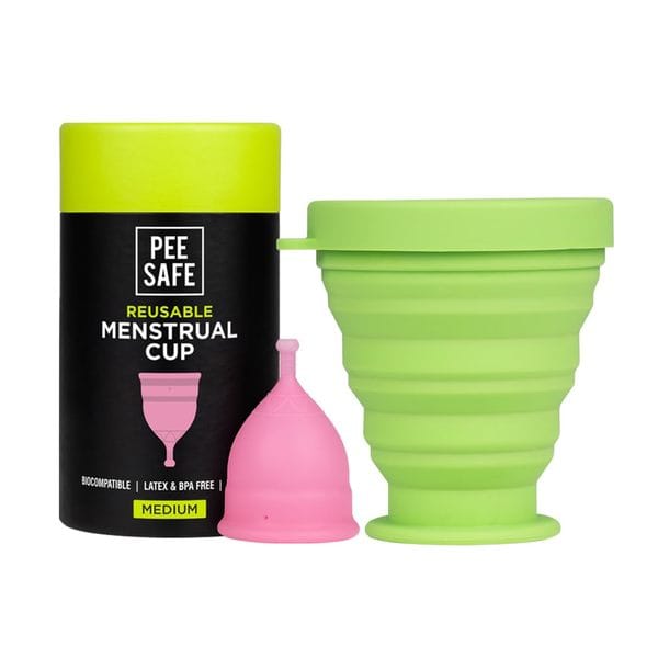 Buy Pee Safe Menstrual Cup (M) + Sterilizer Container on EMI