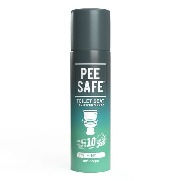 Buy Pee Safe Toilet Seat Sanitizer Spray (Mint) - 50 ML on EMI