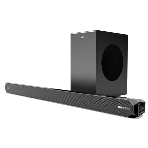 Buy boAt Aavante Bar A2060 Dolby, 160W Dolby Audio, 2.1CH, Multi-Connectivity, EQ Modes, Master Remote, Bluetooth Sound Bar, Home Theatre Soundbar Speaker (Premium Black) on EMI
