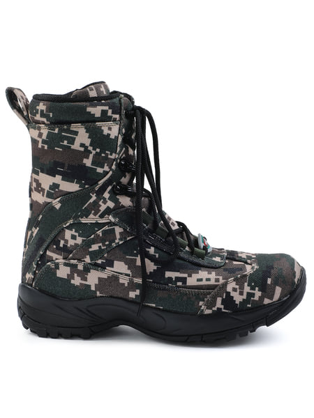Buy Liberty Freedom JUNGLESHOE Olive Green Casual Lacing Boots for Men on EMI