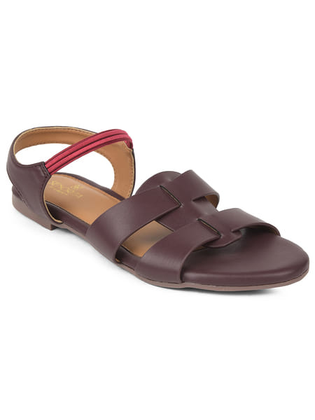 Buy Liberty Senorita DFL-101 Marron Casual Flat Sandal for Women on EMI