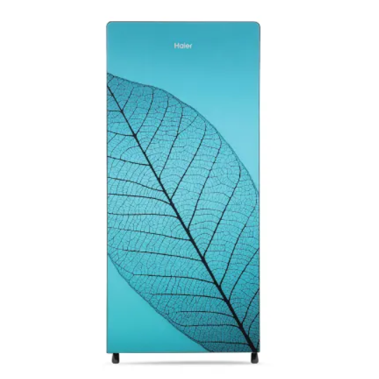 Buy Haier 185 L, 2 Star, Holy Leaf Glass Finish Direct Cool Single Door Refrigerator on EMI