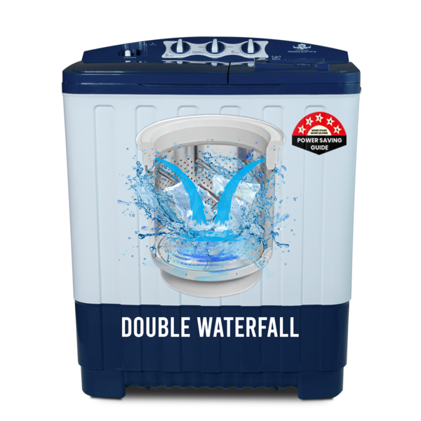 Buy Power Guard Semi-Automatic Washing Machine 7 kg, PG70WM-BLWT-OP-IK (Blue-White) on EMI