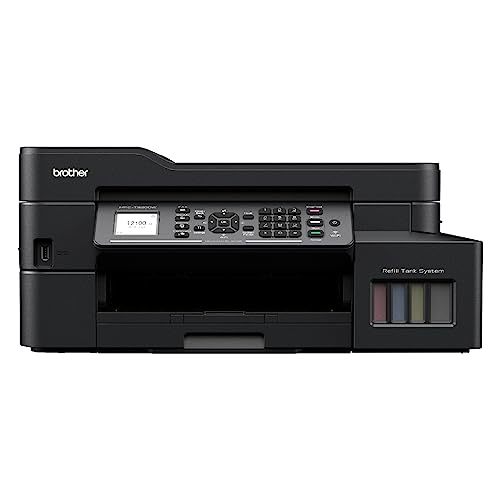 Buy Brother MFC-T920DW Auto Duplex Printer - Print, Scan, Copy, Fax, ADF, WiFi/LAN/USB, Print Up to 15K Pages in Black and 5K in Color Each for (CMY), Get an Extra Black Ink Bottle on EMI