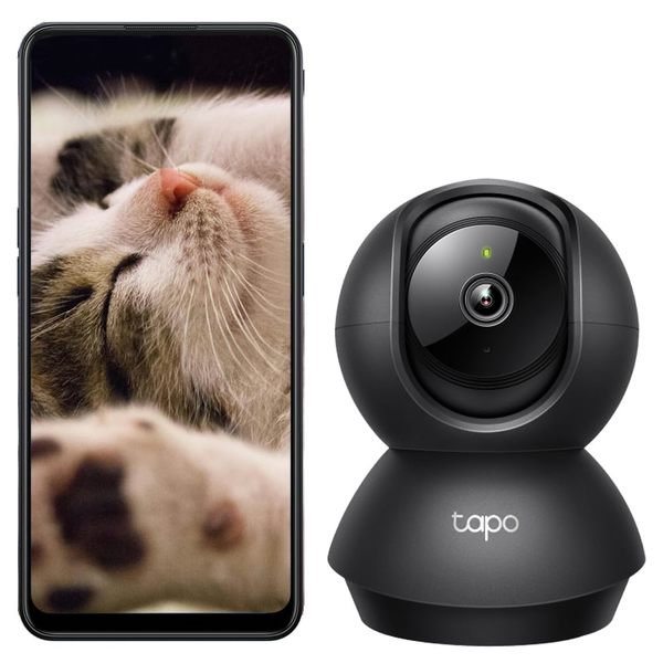Buy TP-Link Tapo 2K 3MP Pan/Tilt Indoor Security Camera for Baby Monitor, Pet Camera | Motion Detection & Tracking | 2-Way Audio | Cloud & SD Card Storage | Works w/Alexa & Google Home | Black C211 on EMI