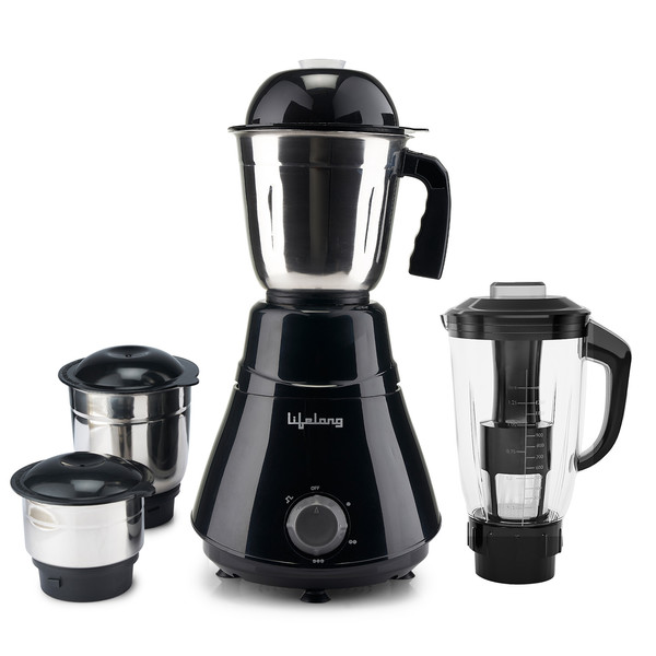 Buy Lifelong LLMG200E 500 W Mixer Grinder(LLMG200E | 4 Jars | Black) on EMI