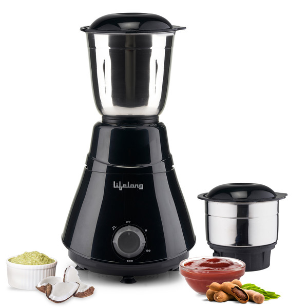 Buy Lifelong LLMG200B 500 W Mixer Grinder(LLMG200B | 2 Jars | Black) on EMI