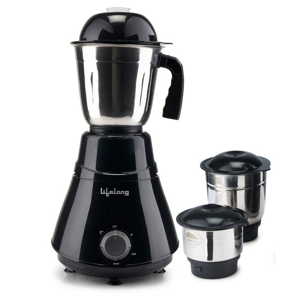 Buy Lifelong LLMG200C 500 W Mixer Grinder | 3 Jars | Black on EMI