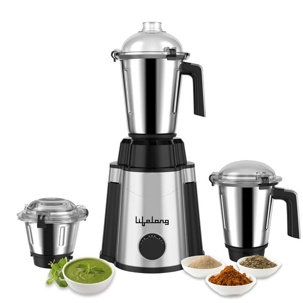 Buy Lifelong LLMG210 1200 W Mixer Grinder(LLMG210) | 3 Jars | Black on EMI