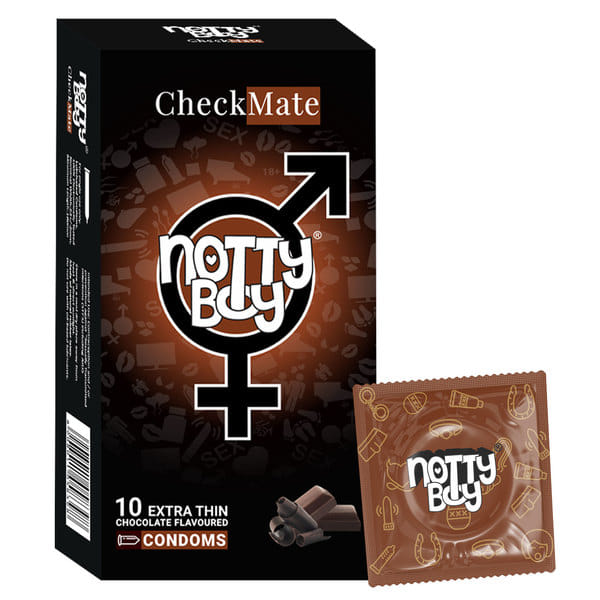 Buy NottyBoy Extra Thin Condom with Chocolate Flavour  10 Count on EMI