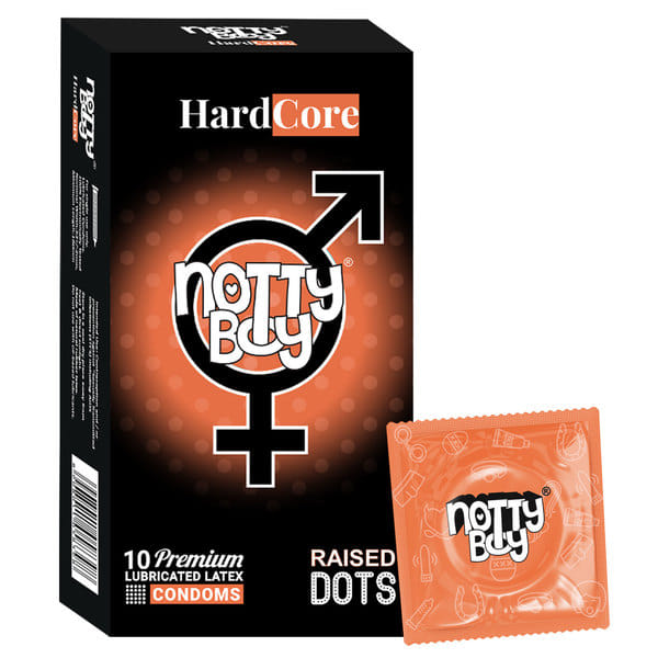 Buy NottyBoy Hard Core Raised Dots Condom for Men  Bold Texture for Maximum Stimulation 10 Count on EMI
