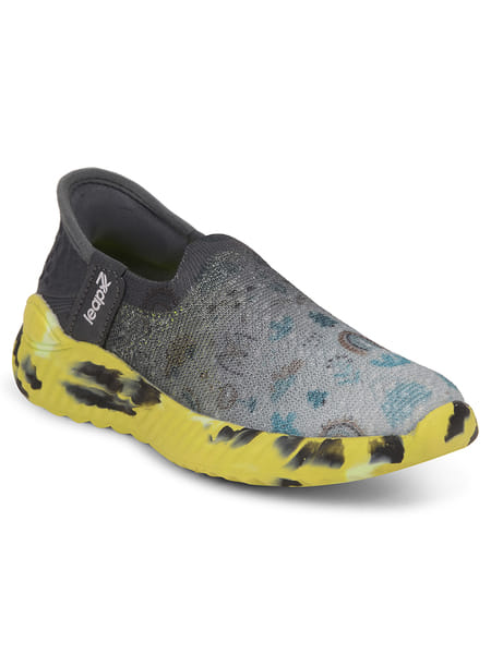 Buy Liberty Leap7X NITKID-13 Grey Sports Non Lacing Walking Shoes for Kids on EMI