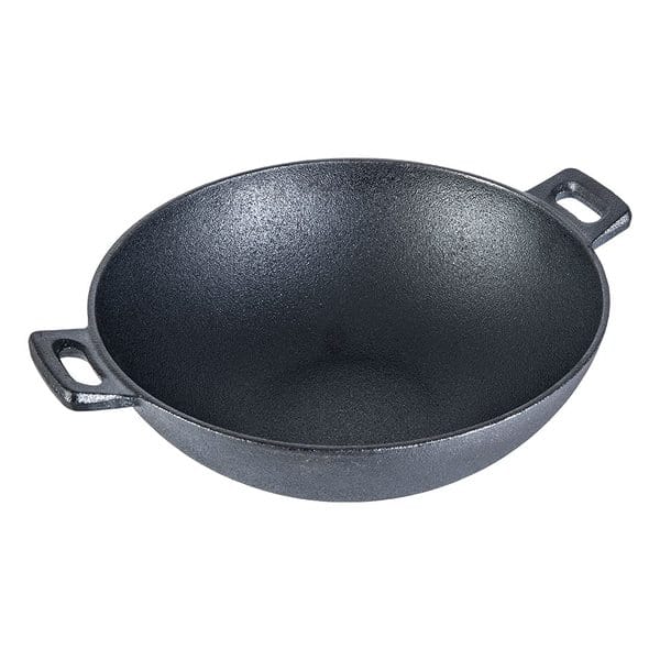 Buy Wonderchef Pre-Seasoned Forza 24 cm Cast-Iron Kadhai-Black on EMI