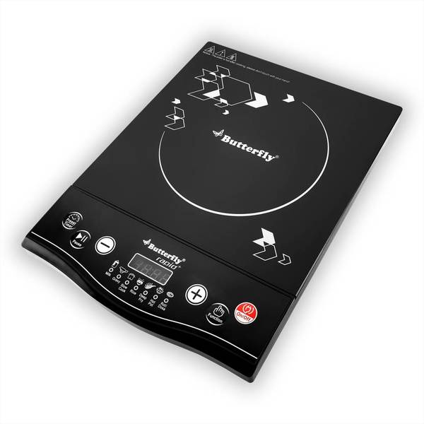 Buy Butterfly Rapid Plus 1700 W Power Hub Induction Cooktop with Push Buttons on EMI