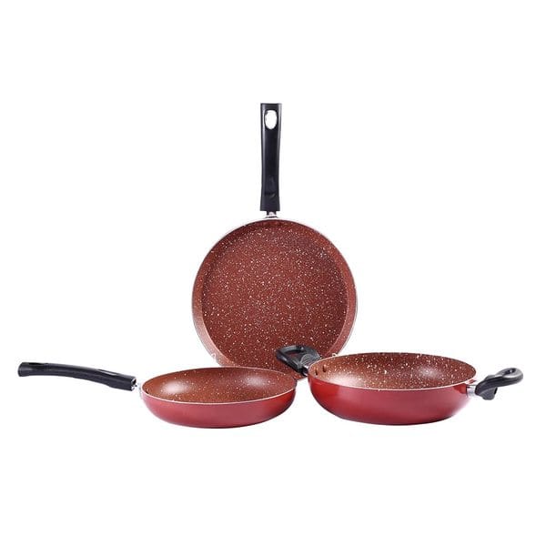 Buy Wonderchef Tivoli 3 pc Cookware Set-Red on EMI