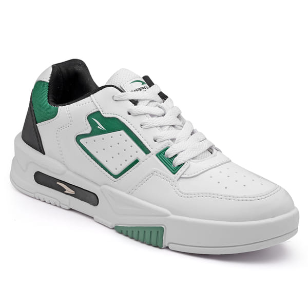 Buy Asian Men Casual Sneakers (White Green) on EMI