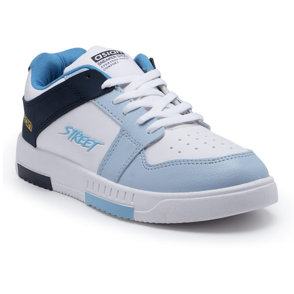 Buy Asian Men Casual Sneakers(White Navy Sky) on EMI