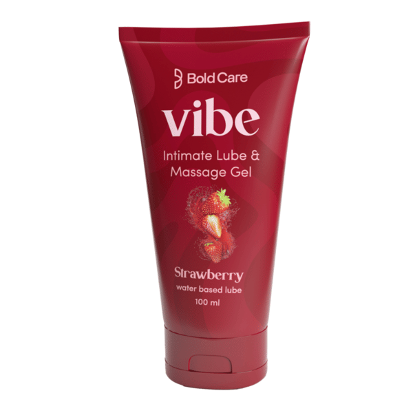 Buy Bold Care Vibe Strawberry Natural Intimate Lube & Massaging Gel 100ml on EMI