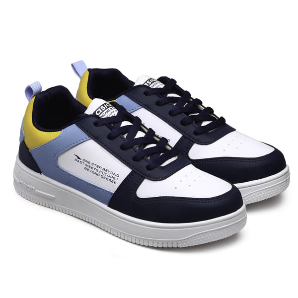 Buy Asian Men's Casual Shoes (White Navy Sky) on EMI