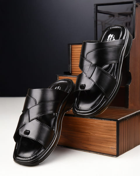Buy WoYak Formal Sandal For Men With Cushioned Footbed PU Sole on EMI