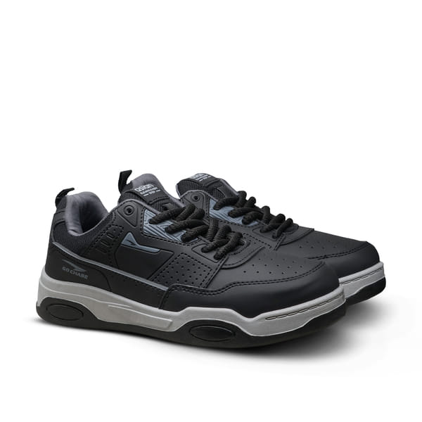 Buy Asian Men Casual Shoes (Black Dgrey) on EMI