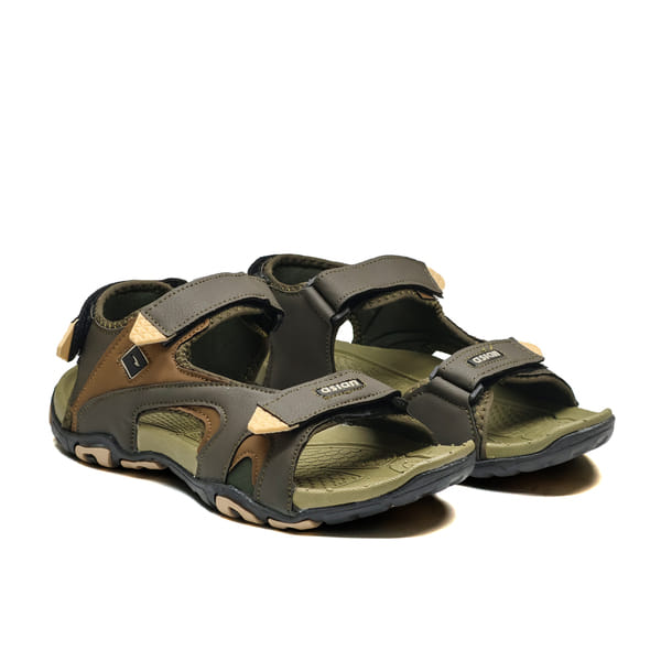 Buy Asian Men's Sandals (Mehendi Beige) on EMI