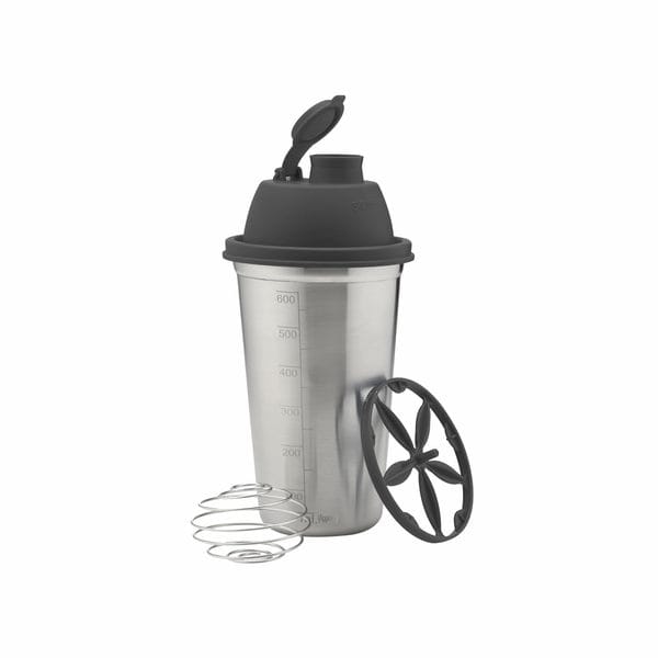 Buy SignoraWare Shake N Shake Stainless Steel Shaker | Leakproof | Measurement marking| Perfect for fitness Enthusiast & Athletes | Ideal for mixing protein shakes & Pre-workout formula  ( 650ml | Black ) on EMI