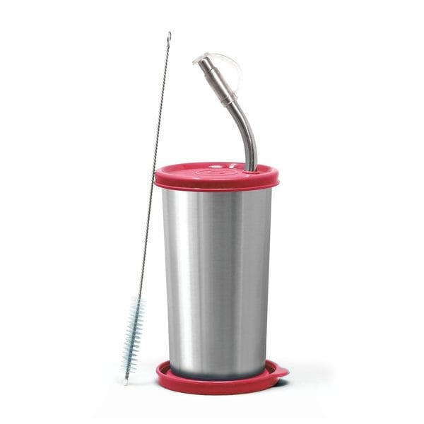 Buy SignoraWare Sip Fast Stainless steel Tumbler with 1 Straw and Two Lid | Leak-Proof | Reusable Straw | Non Toxic | Lightweight and Portable| Outdoor Activities | Hot and Cold Drinks  ( 420 ml | Red ) on EMI