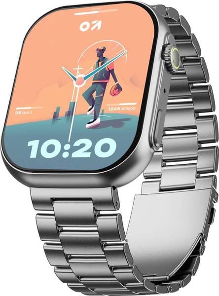 GOBOULT Drift Max 2.01”HD Screen,BT Calling, Working Crown Smartwatch
