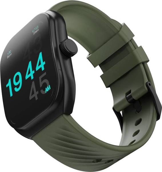 Buy GOBOULT Trail 2.01" 3D Curved HD Display, Working Crown, 190+ Watch Faces, Health Track Smartwatch(Jade Green Strap, Free Size) on EMI