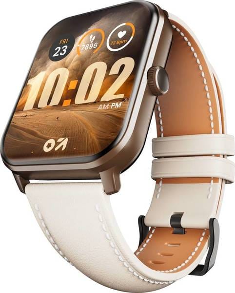 Buy GOBOULT Drift+ Bluetooth Calling, 1.85" HD, 500 Nits Brightness, 150+ Watchfaces, SpO2 Smartwatch(Snow Leather Strap, Free Size) on EMI