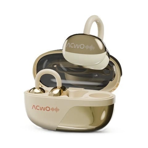 Buy Acwo DwOTS FlowDWOTSFLOW-COPP-BRNZ||Wireless||Open-ear TWS with X-Fidelity sound, AI-ENC, dual connect, 50H playtime, music/gaming modes, Hyperboost charging, BT 5.3 & IPX5 rating. on EMI