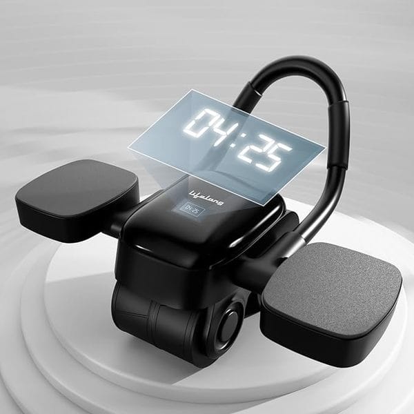 Buy Lifelong 2-Wheel Ab Roller for Men & Women-Ab Roller for Home Gym with LED Display, Timer, Anti-Slip Wheels, Thick Elbow Pads, Automatic Rebound, Abs Workout & Gym Exercise Equipment for Home (Black) on EMI