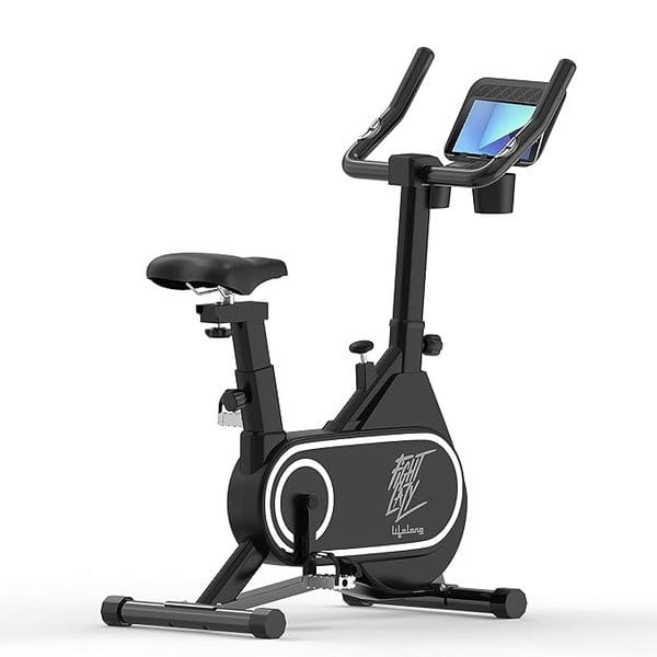 Buy Lifelong Fit Pro Spin Fitness Bike with 7Kg Flywheel, Adjustable Resistance & Heart Rate Sensor for Fitness at Home Workouts|Max Weight Capacity: 120 kg (LLSBB50, Black) on EMI