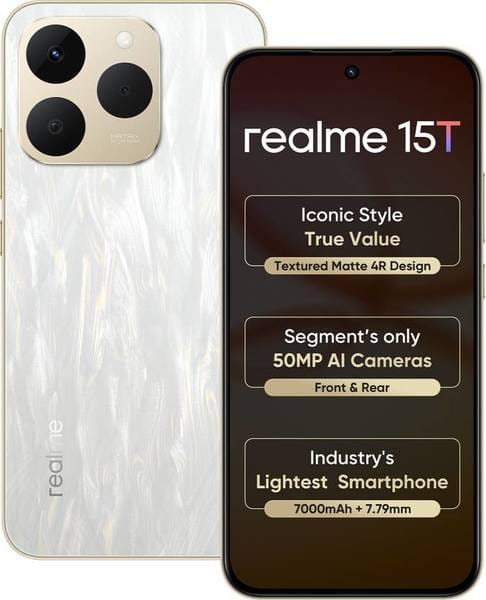Buy Realme 15T 5G (Flowing Silver, 256 GB)  (12 GB RAM) on EMI