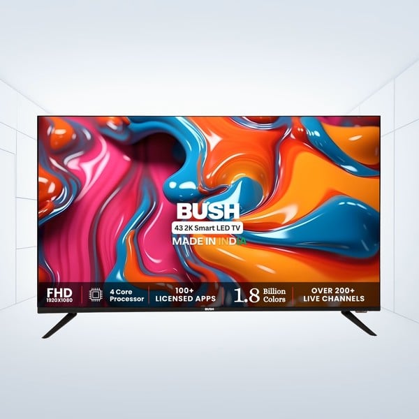 Buy Bush 109 cm (43 inch) Full HD Smart LED TV, Black, JMK43 on EMI
