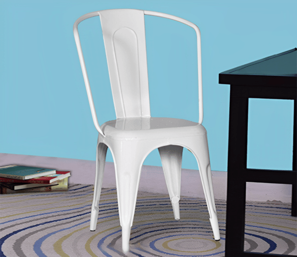 Buy ApkaInterior Bristol White Metal Chair on EMI