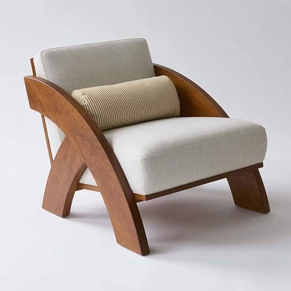 Buy ApkaInterior Chelsea Wooden Lounge Chair on EMI