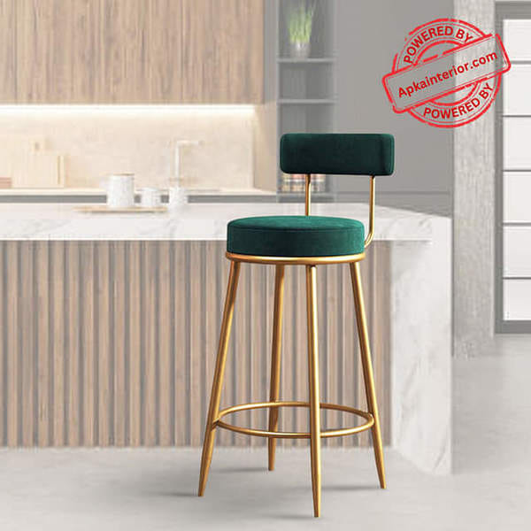 Buy ApkaInterior Anthrax Metal Bar Stool (seating Height - 32 Inch) Green on EMI