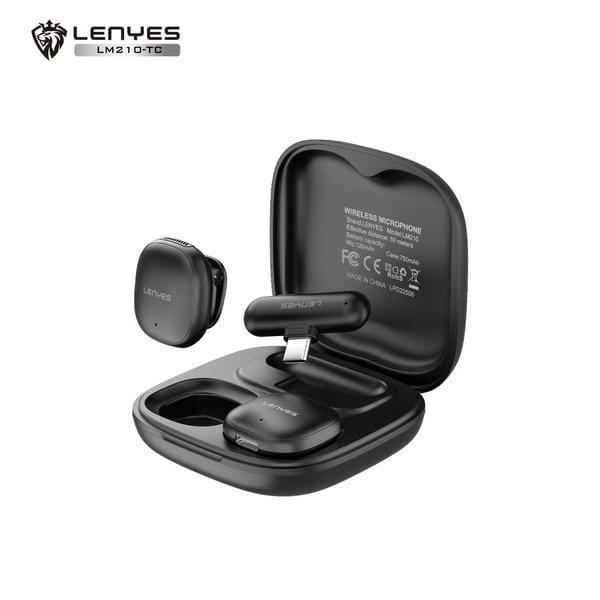 Buy Lenyes LM210 (TYPE C) AI SMART Wireless Microphone, Mini Lavalier Mic with Noise Cancelling Compatibale with Android/Type-C iPhone15/16, Laptop for YouTube Speaking Podcast Facebook Vlogging Video Recording on EMI