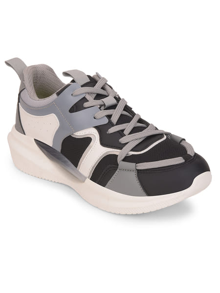 Buy Liberty LEAP7X GAMEON-2EV Light Grey Sports Running Lacing Shoes For Kids on EMI