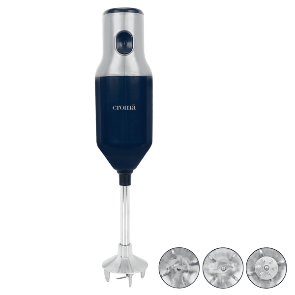 Buy Croma 250 Watt Hand Blender with 3 Attachments (Black) on EMI