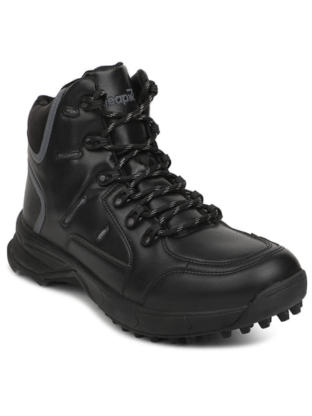 Buy Liberty Leap7x COMBAT Men Black Sports Lacing Trekking Shoes on EMI