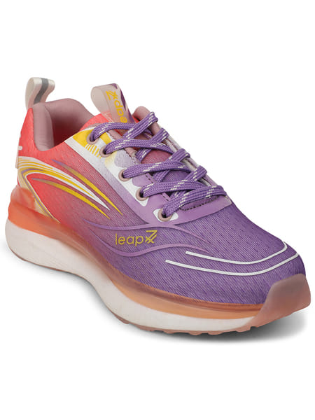 Buy Liberty Leap7x BUTTERFLY Women Orange Sports Lacing Running Shoes on EMI