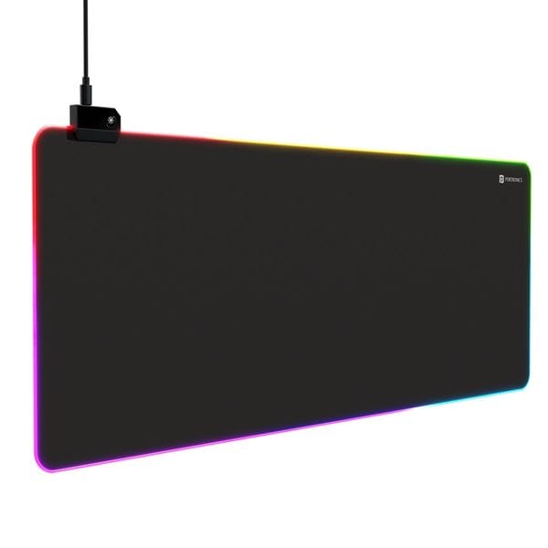 Buy Portronics Comfipad Glow Gaming Mouse Pad with RGB Lights Modes, Large Size, Non-Slip Base, Stitched Edges, High-Precision Smooth Surface, Keyboard and Mousepad Desk Mat for Gamers & Office (Black) on EMI