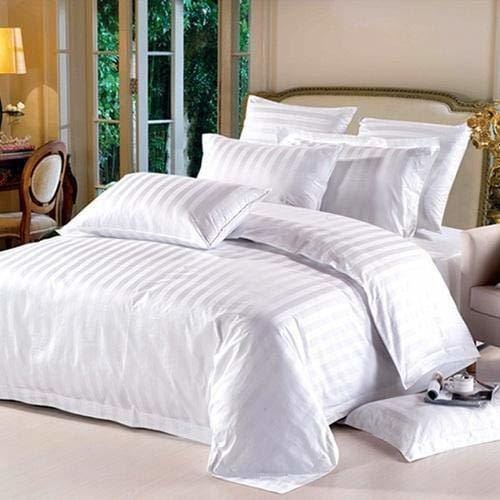 Buy Prisha King Size White Double Bedsheet with Two Pillow Covers on EMI