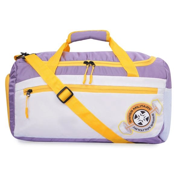 Buy Swiss Military Atlaslite Coral Polyester 29L Duffle Bag for Gym & Travel Stylish & Spacious Carry On Luggage for Men & Women Lightweight, Durable, Soft-Sided Travel Bag with Easy Access Pockets Berry on EMI