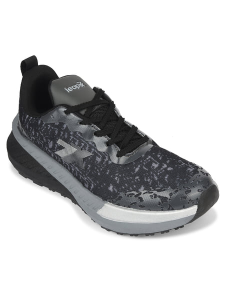 Buy Liberty LEAP7X XLM-07 Dark Grey Sports Running lacing Shoes for Men on EMI